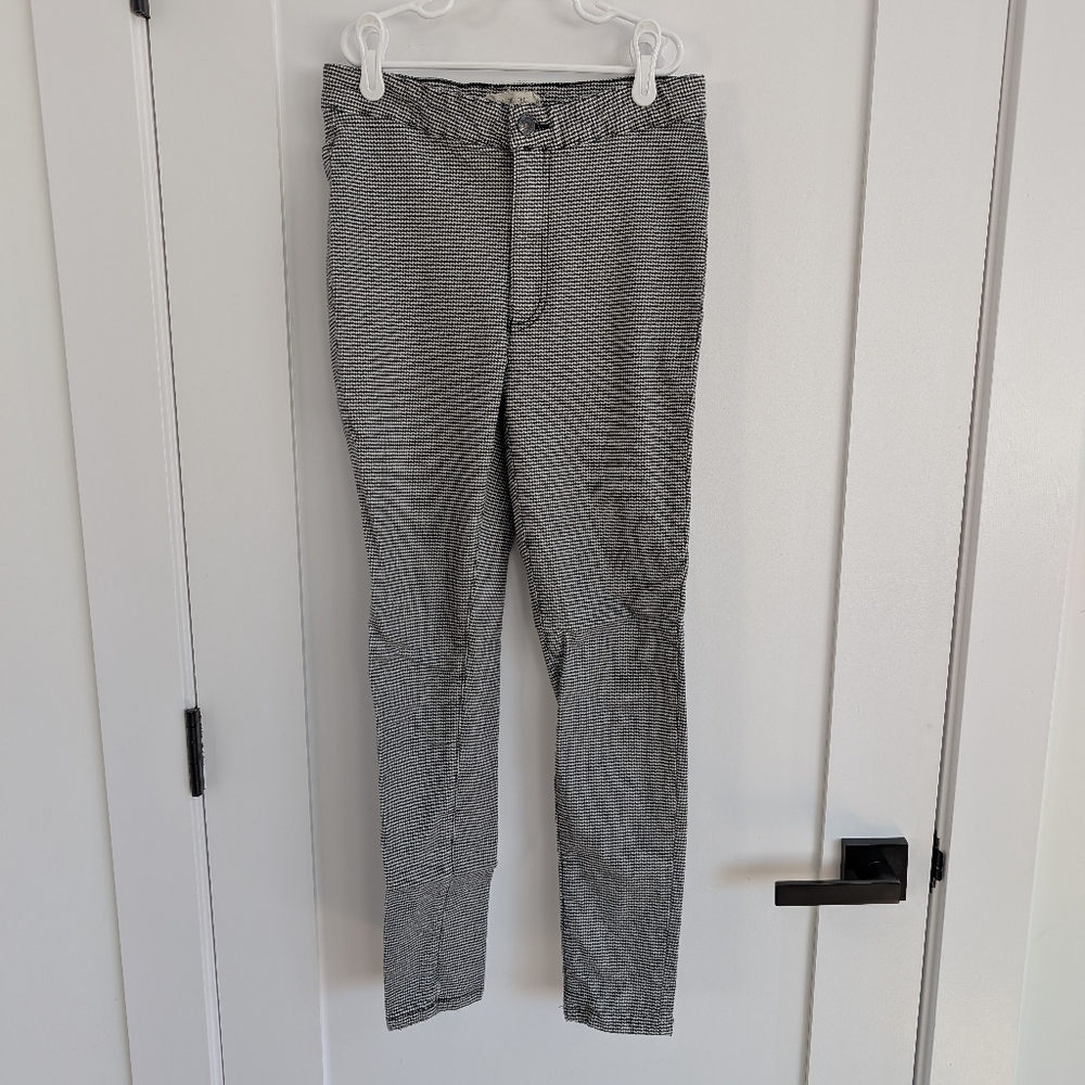 Free People We The Free Black & White Houndstooth Skinny Pants Size 27